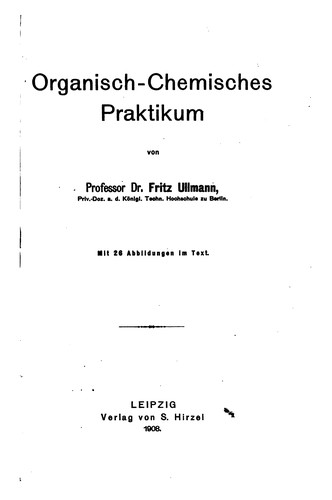 Cover for Organisch-chemisches Praktikum
