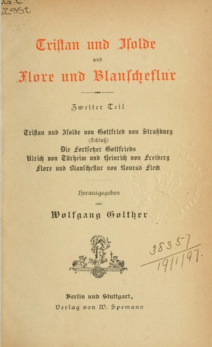 Cover for Tristan und Isolde