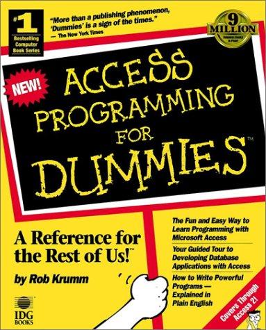 Cover for Access programming for dummies