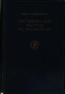 Cover for The Theory and Practice of Translation