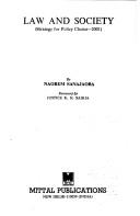 Cover for Law and society