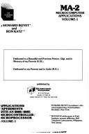 Cover for MA-2, microcomputer applications