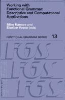 Cover for Working with functional grammar