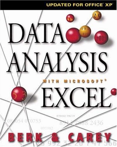 Cover for Data Analysis with Microsoft Excel