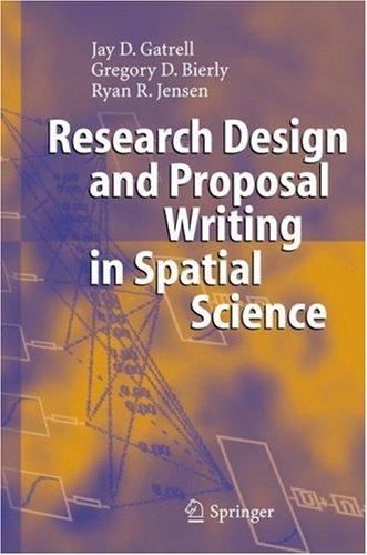 Cover for Research Design and Proposal Writing in Spatial Science