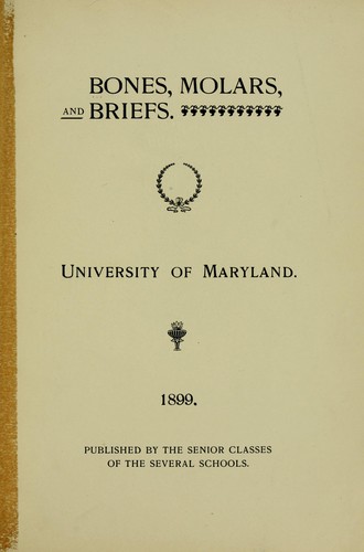Cover for Bones, molars, and briefs