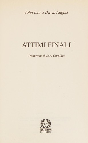 Cover for Attimi finali