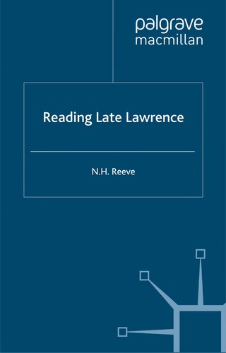 Cover for READING LATE LAWRENCE.