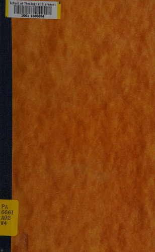 Cover for Senecas Apocolocyntosis