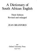 Cover for A dictionary of South African English