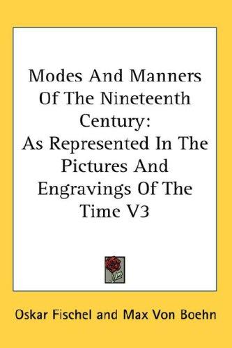 Cover for Modes And Manners Of The Nineteenth Century