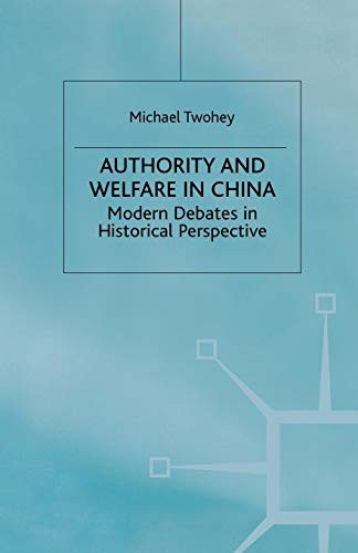 Cover for Authority and Welfare in China