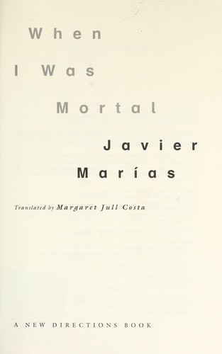 Cover for When I was mortal