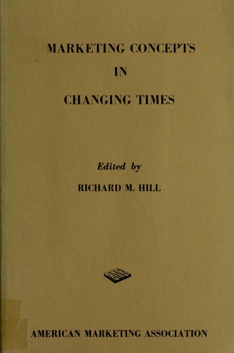 Cover for Marketing concepts in changing times.