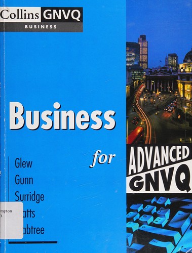 Cover for Business for advanced GNVQ