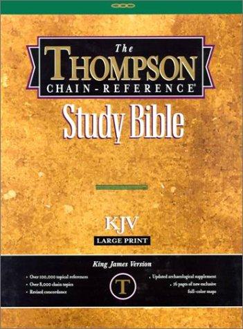 Cover for Thompson Chain-Reference Bible King James Version/Large Print/Plain/Deluxe Bonded Burgundy Leather