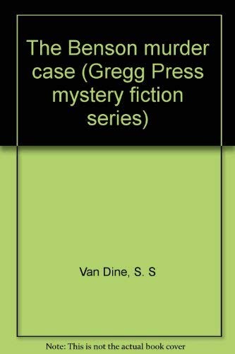 Cover for The Benson murder case