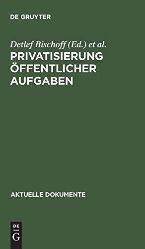 Cover for Privatisierung öffentlicher Aufgaben