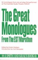 Cover for Monologues from contemporary literature
