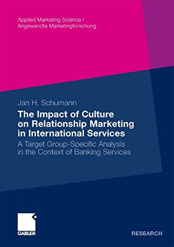 Cover for The Impact of Culture on Relationship Marketing in International Services: A Target Group-Specific Analysis in the Context of Banking Services (Applied ... Science / Angewandte Marketingforschung)