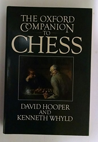 Cover for The Oxford companion to chess