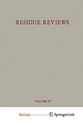 Cover for Reviews of Environmental Contamination and Toxicology 47