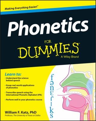 Cover for Phonetics For Dummies