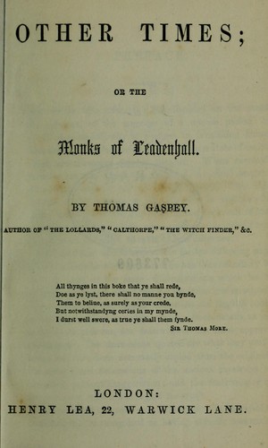 Cover for Other times