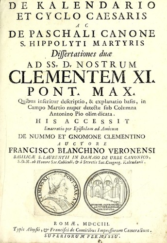 Cover for De kalendario et cyclo Caesaris ac de paschali canone S. Hippolyti martyris