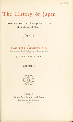 Cover for The history of Japan