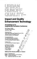 Cover for Urban Runoff Quality: Impact and Quality Enhancement Technology 