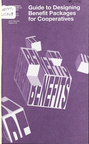 Cover for Guide to designing benefit packages for cooperatives