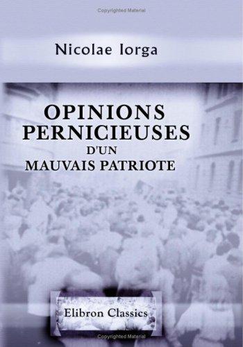 Cover for Opinions pernicieuses d\\\'un mauvais patriote