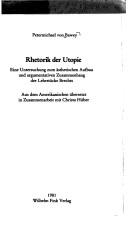 Cover for Rhetorik der Utopie