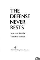Cover for The defense never rests