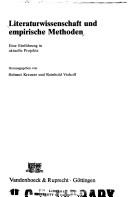 Cover for Literaturwissenschaft und empirische Methoden