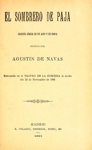 Cover for El sombrero de paja