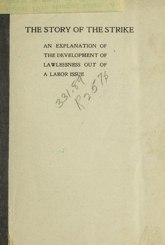 Cover for The story of the strike