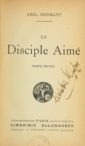 Cover for Le disciple aimé