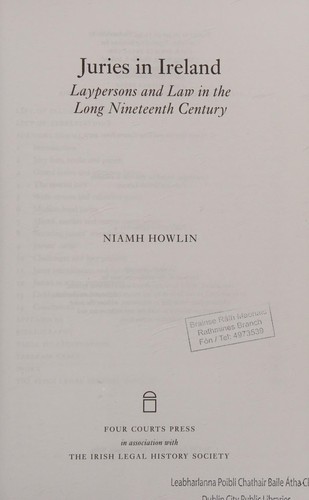 Cover for Juries in Ireland