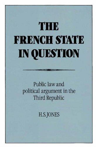 Cover for The French State in Question