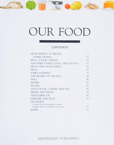 Cover for Our Food (Moonlight First Encyclopaedia)