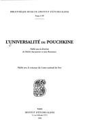 Cover for L' universalité de Pouchkine