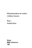 Cover for Methodenprobleme der Analyse verfilmter Literatur