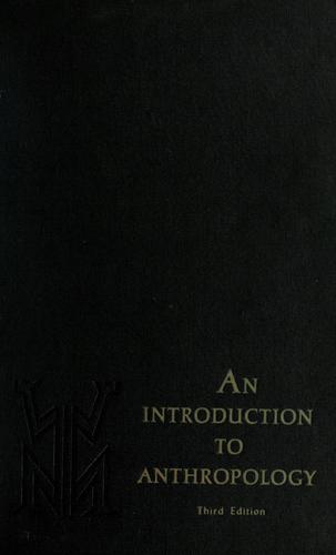 Cover for An introduction to anthropology