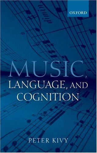 Cover for Music, Language, and Cognition