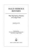 Cover for Half-Serious Rhymes
