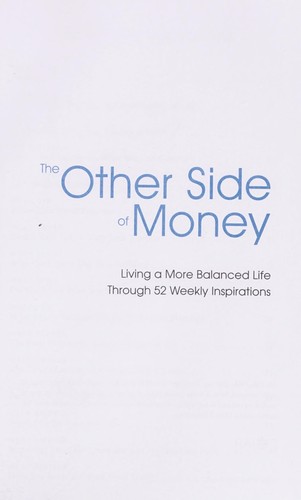 Cover for The other side of money