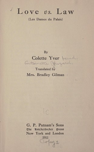 Cover for Love vs. law