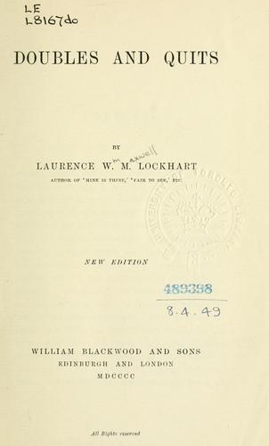 Cover for Doubles and quits